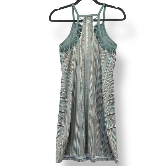Prana Womens XS Ardor Dress Agave Samba Halter Neck Mini Dress Spaghetti Strap - Picture 9 of 11